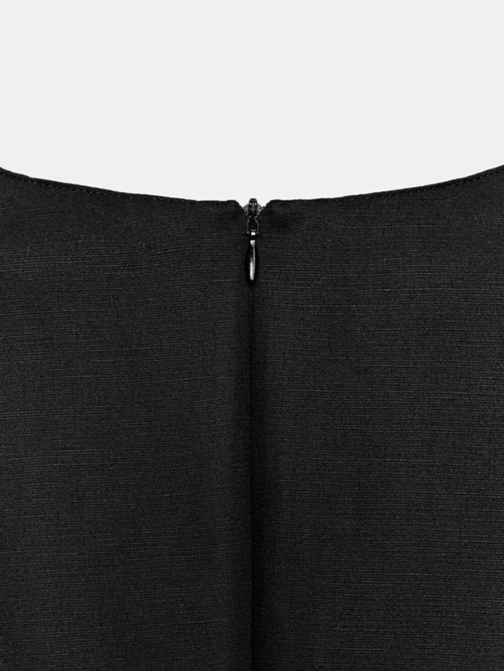 NEW ZARA linen blend midi black dress 5289 - Picture 3 of 3